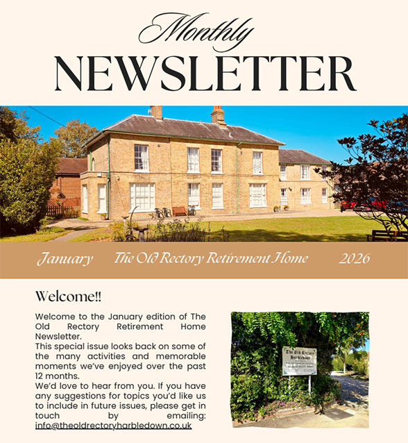 January 2026 Newsletter: A Year of Celebrations, Memories & Community at The Old Rectory
