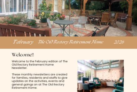 February 2026 Newsletter – The Old Rectory Retirement Home